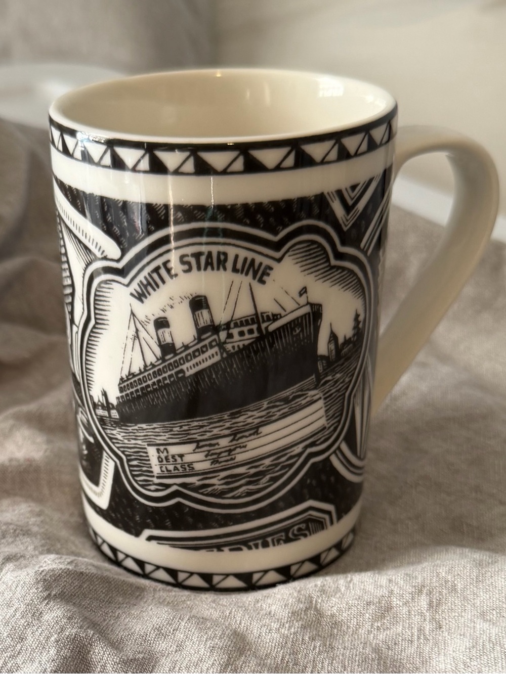 222 Fifth Slice of Life World Travel Coffee Mug by Douglas Smith White Star Line